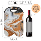Wine Carrier Tote Personalized Bag for 2 Bottles (Style 3 / 10*14.5)