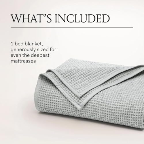 Waffle Bed Blanket (Plum / King/California King)
