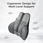 Lumbar Support Pillow for Car (Blackgray)