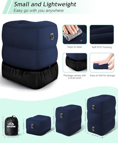 Inflatable Travel Foot Rest Pillow