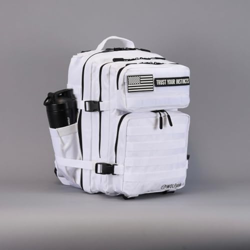 35L Tactical Gym Backpack (Polar White)