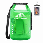 Dry Bag Waterproof Backpack with Phone Case (Green / 30L)
