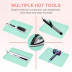 Oversize Silicone Heat Resistant Mat for Hair Tools (Mint Green)