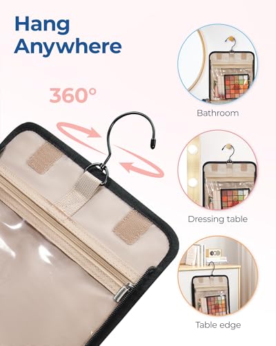 Hanging Travel Toiletry Bag (Black / X-Large)