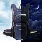 Hiking Daypack 15L Waterproof Lightweight Backpack (Navy)