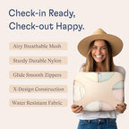 5 Set Packing Cubes for Travel with Laundry Bag (5 Set - Cream / Set of 5)