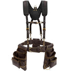 Framing Leather Tool Belt + Suspenders (Framing Belt + Suspenders / XL)