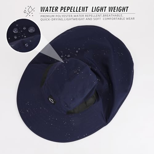 Outdoor Sun Hat for Men Women (1pack-navy Blue)