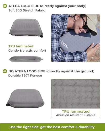 Inflatable Seat Cushion (1 Pack - Grey)