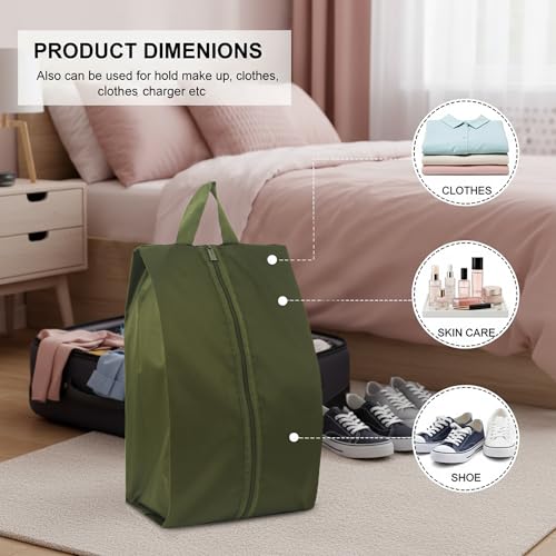 6pcs Portable Shoe Organizer (Dark Green)