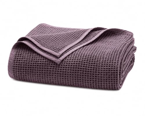 Waffle Bed Blanket (Plum / Twin/Twin XL)