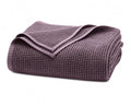 Waffle Bed Blanket (Plum / Full/Queen)