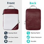 7 Set Compression Packing Cubes for Travel (Wine / 7 pcs)