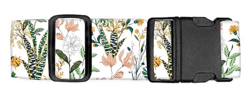 Luggage Straps for Suitcases Travel Belt Accessories (Beautiful Flowers)