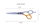 Cricket Shear Xpressions It's All Good 5.75" Professional Hair Cutting Scissors - Barber Scissors, Japanese Stainless Steel for Stylists and Home Use, But First, Serotonin, Lavender