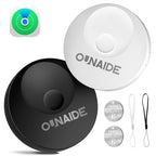 Air-Tags-2 Pack, Smart Air Tracker Tag, Bluetooth Tracker for Apple Find My (iOS Only), Waterproof Key Finder Tracking Device for Kids Keys Luggage Bags Wallets Pets and More - Black&White