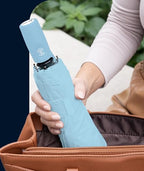 Windproof Travel Umbrella (Pastel Blue 1-Pack / Standard)