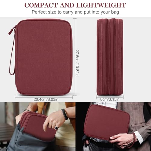 Electronic Organizer (10.8 x 8 x 3.15 inches / Wine Red)