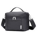 NOL Small Insulated Lunch Bags for Women Cooler Bag Lightweight Nylon Waterproof Lunch Box For Work (Black / Small (4 Liters))