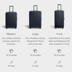 Large Checked Luggage (Navy Blue)
