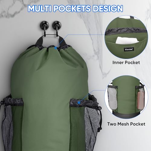 2PK 150L Laundry Bag Backpack (150L - 2PK / Green)