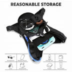 USA Patent Running Hydration Vest Backpack (Black V2 / Standard)