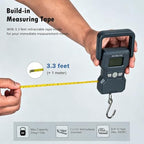 Luggage Weight Scale 110lb Hanging Luggage Scale for Suitcase (Gun Grey)