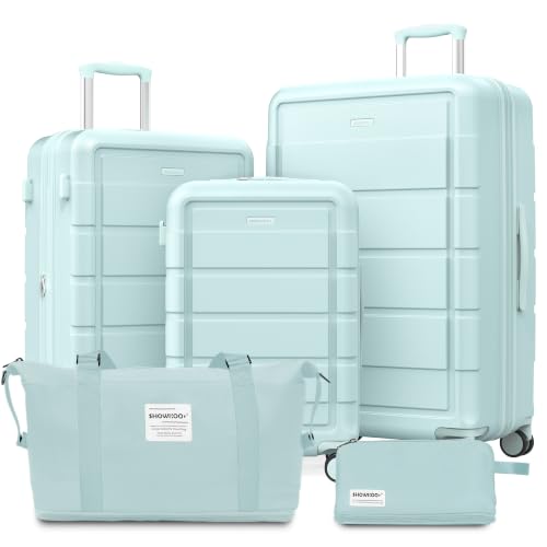 G Series Luggage set 5pcs (Pale Green / 5-Piece Set)