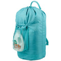 Backpack Laundry Bag with Straps and Detergent Holder (Green)