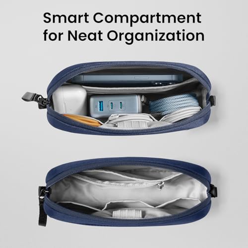 Electronics Organizer Travel Case (Navy Blue / Small)