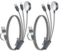 2Pack Travel Essentials for Apple Watch Charger (Black / 2Pack-5 FT)