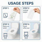 Individually Wrapped XXL Toilet Seat Covers Disposable Flushable for Travel (XXL-30 individual packs)