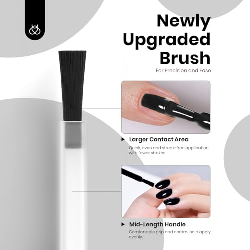 Beetles Black Gel Polish (G - Creme Black | Hema-Free Silent Charm)