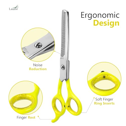 Dog thinning shears for dogs (Yellow Thinning Shears)