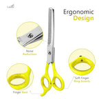 Dog thinning shears for dogs (Yellow Thinning Shears)