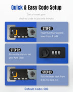 20 Keys Key Lock Box with Code (Blue / 20 Keys)