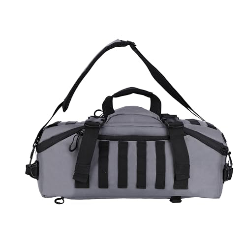 3 In 1 Tactical 45L Military Backpack Travel Duffle Bag for Weekender Gym Workout Deployment (Medium (45L) / Gray)