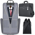 Garment Bags for Travel Carry On Garment Bag for Hanging Clothes (Grey)