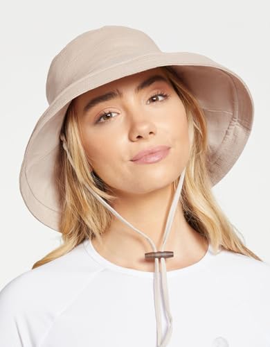 Women's Holiday Sun Hat UPF 50+ (Large-X-Large / Natural/Beige)