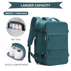 Large Travel Backpack For Women Men (45l / Peacock Blue)