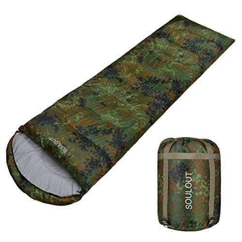 3 4 Season Sleeping Bag for Adults & Teens (Camouflage / 87*33)