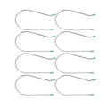 8 Pcs Silver Hot Curler Replacement Kit, Hot Roller Rollers Securing Pins Fits 2 Inch Hot Rollers,Hot Roller Replacement Styling Hair Care Hot Rollers Curlers Tools and Appliances