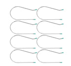 8 Pcs Silver Hot Curler Replacement Kit, Hot Roller Rollers Securing Pins Fits 2 Inch Hot Rollers,Hot Roller Replacement Styling Hair Care Hot Rollers Curlers Tools and Appliances