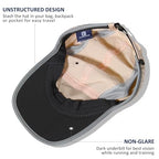 Reflective Foldable Running Hat for Men Women (7-7 5/8 / Pale Orange)