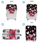 Luggage Cover Washable Suitcase Protector Anti (Heart-2 / S(fits 20-22inch suitcase))