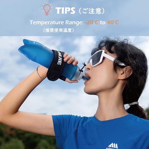 Running Handheld Water Bottle 17.6oz BPA (B-500ml Handheld Holder Strap)