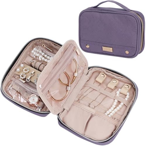 Travel Jewelry Case Organizer (Purple / Small)