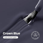 Beetles Dark Grey Gel Polish (N - Creme Grey | Crown Blue)