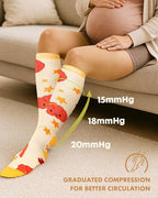 Thick Soft Cotton Compression Socks (Nurse Elements / Small-Medium)