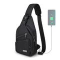 Sling Bag for Men (Black / Small)